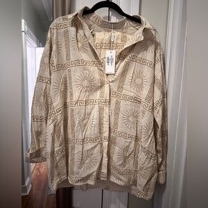 NWT beige Petal and Pup shirt set